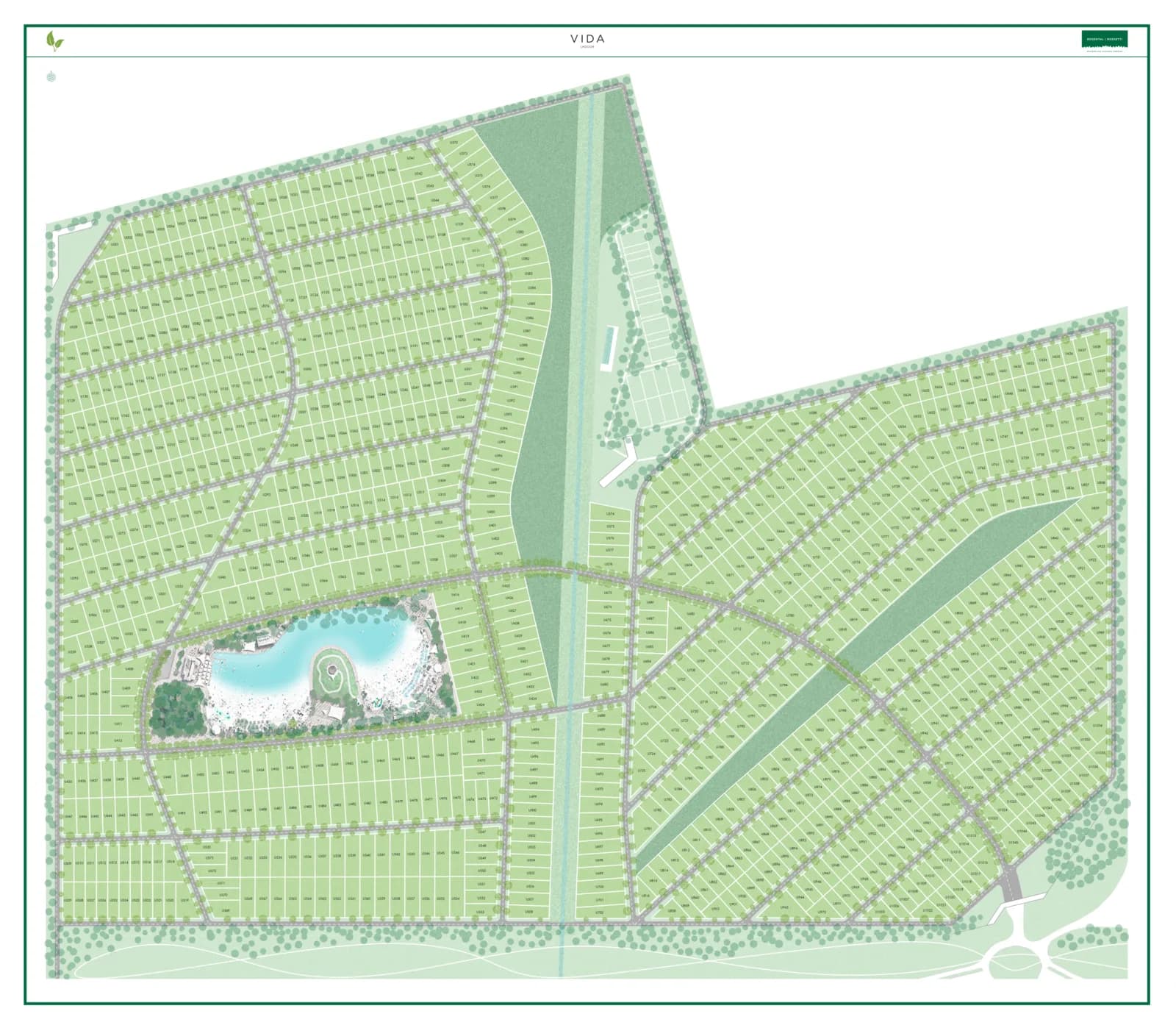 Plano de lotes de Vida Lagoon