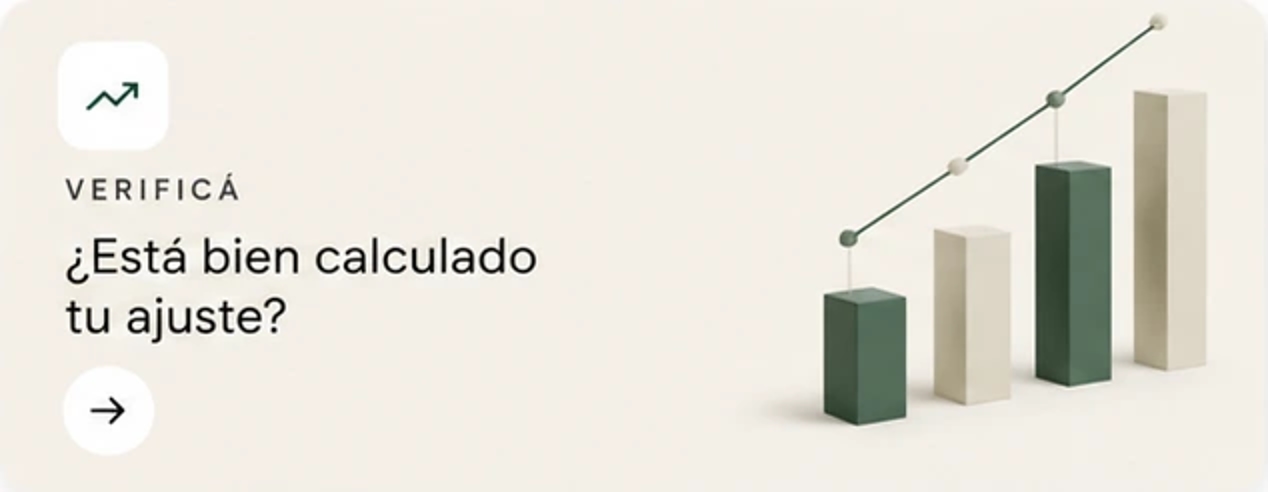 Verificá si está bien calculado tu ajuste