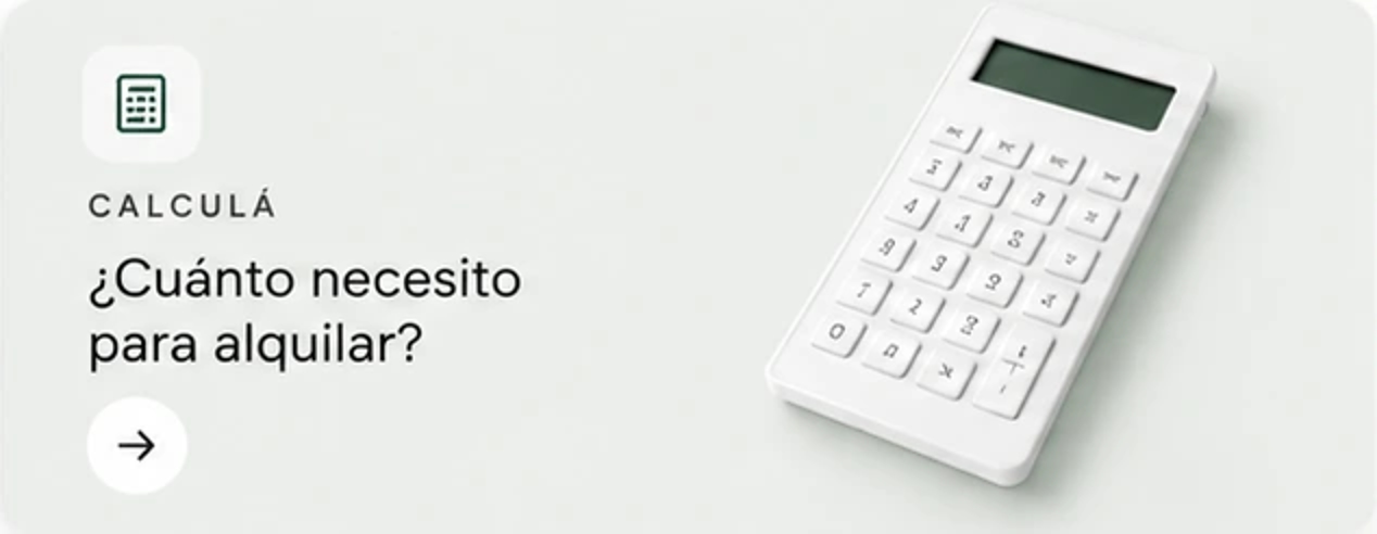 Calculá cuánto necesitás para alquilar