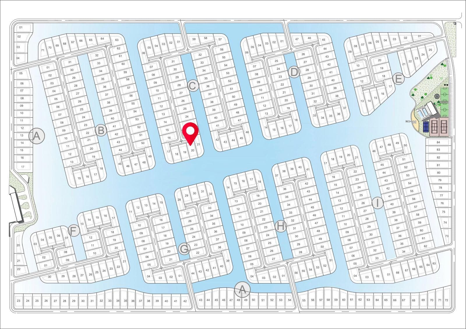 Terreno en venta en Funes Lakes sobre el canal central